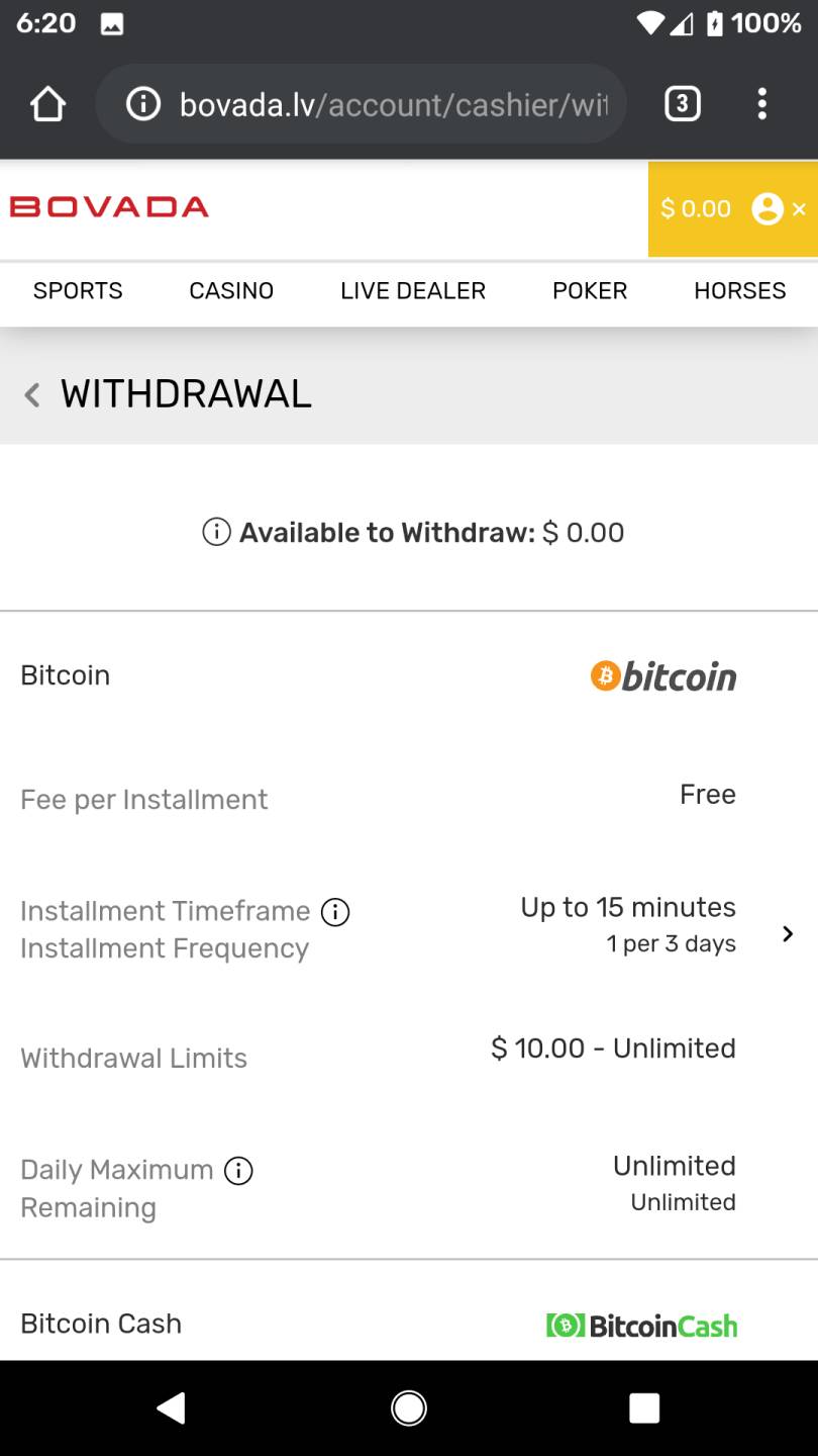 ignition casino withdrawal security code