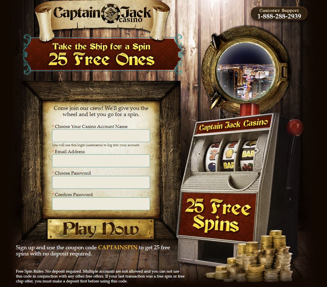 captain jacks no deposit codes