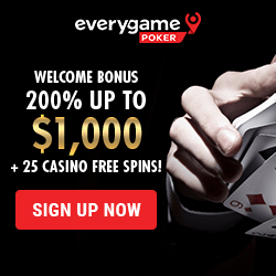 Everygame Poker Bonus Codes